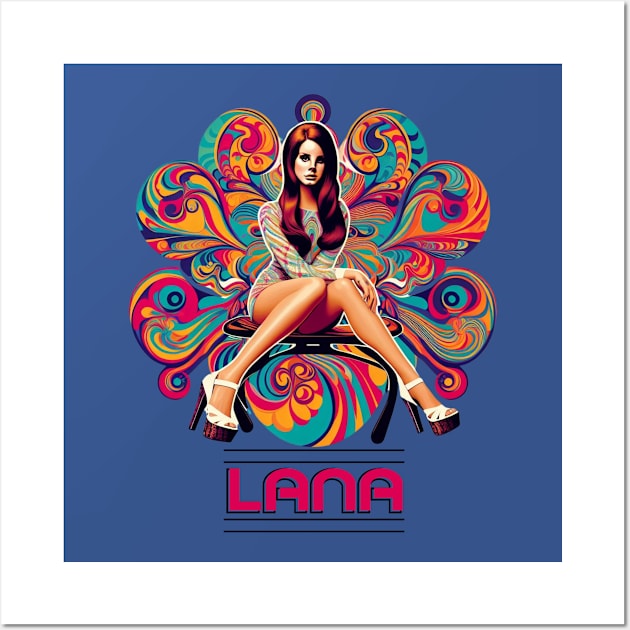 Lana Del Rey - 1960s Psychedelic Wall Art by Tiger Mountain Design Co.